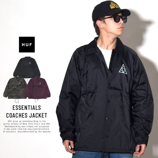HUF ハフ コーチジャケット ESSENTIALS COACHES JACKET JK00116