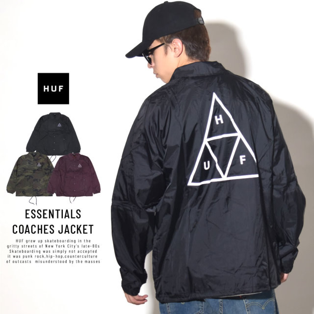 HUF ハフ コーチジャケット ESSENTIALS COACHES JACKET JK00116