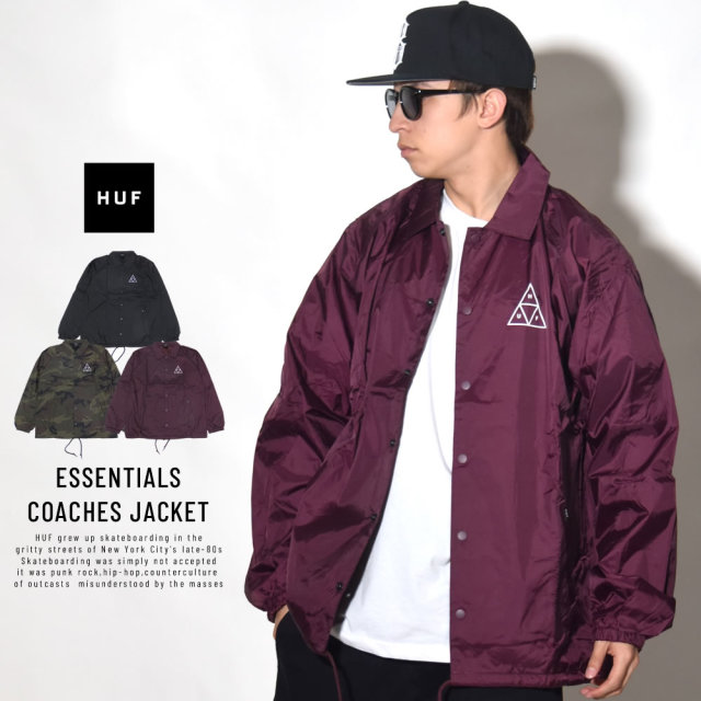 HUF ハフ コーチジャケット ESSENTIALS COACHES JACKET JK00116