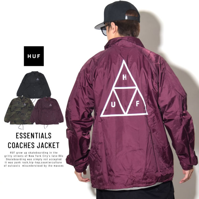 HUF ハフ コーチジャケット ESSENTIALS COACHES JACKET JK00116