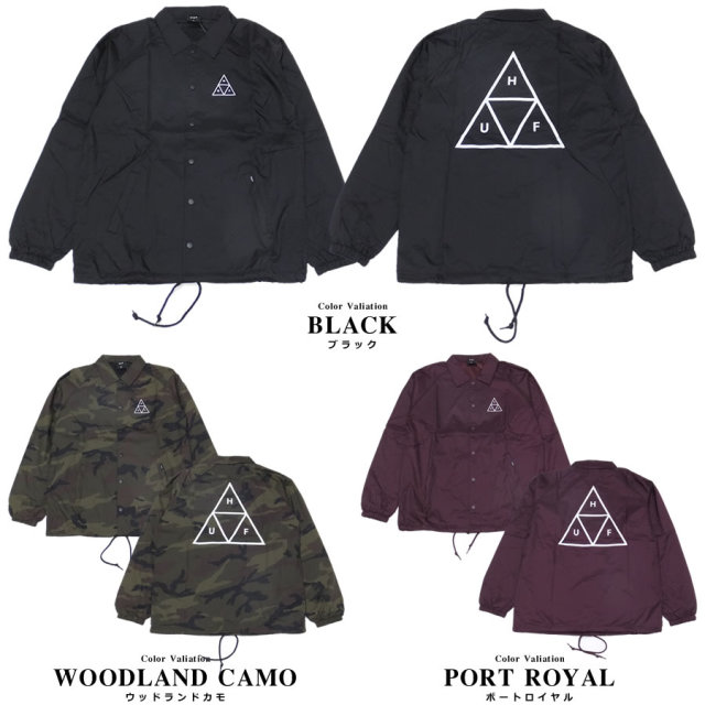 HUF ハフ コーチジャケット ESSENTIALS COACHES JACKET JK00116