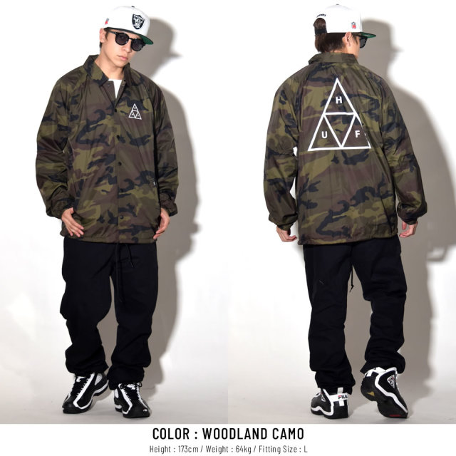 HUF ハフ コーチジャケット ESSENTIALS COACHES JACKET JK00116