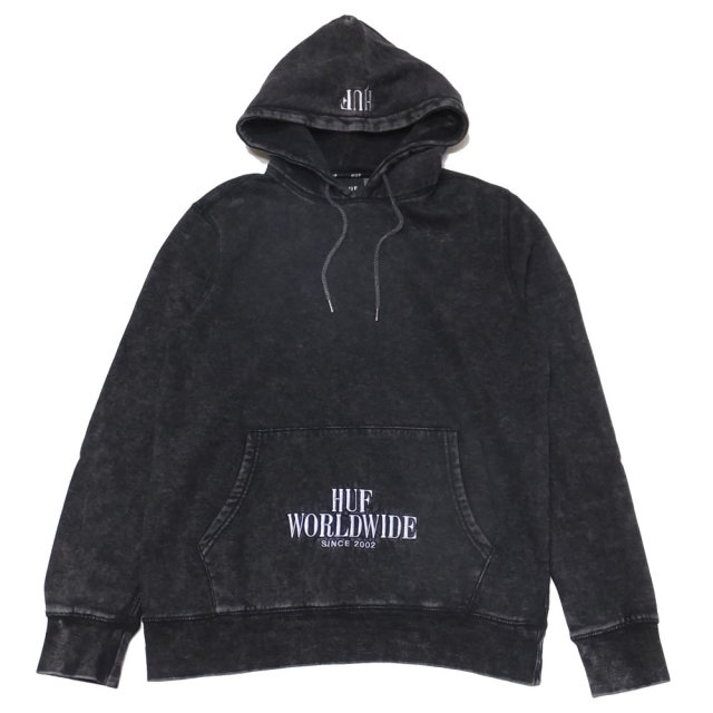 HUF ハフ プルオーバーパーカー SERIF STACK FW PULLOVER HOODIE PF00088
