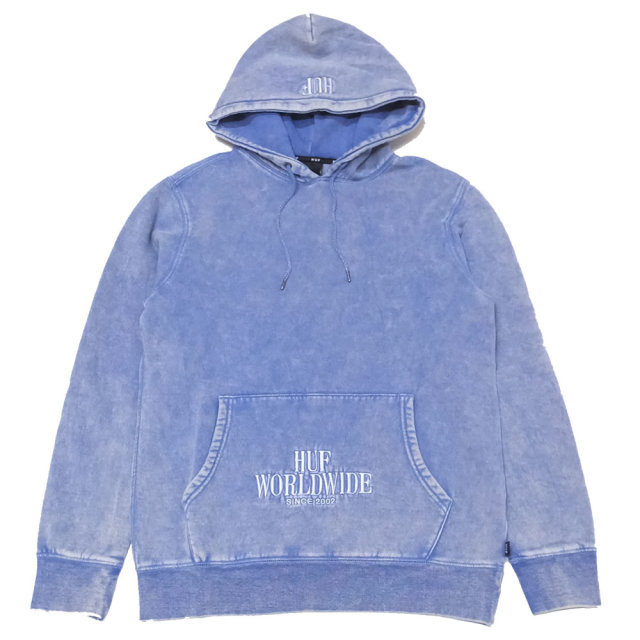 HUF ハフ プルオーバーパーカー SERIF STACK FW PULLOVER HOODIE PF00088