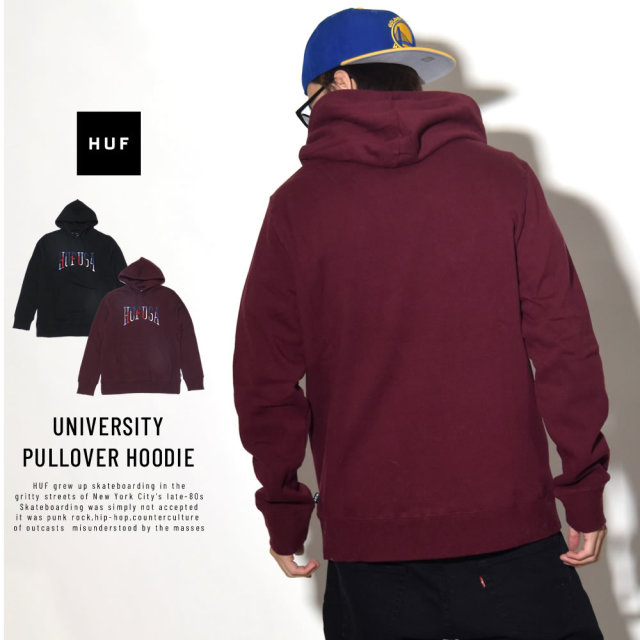 HUF ハフ プルオーバーパーカー UNIVERSITY PULLOVER HOODIE PF00089