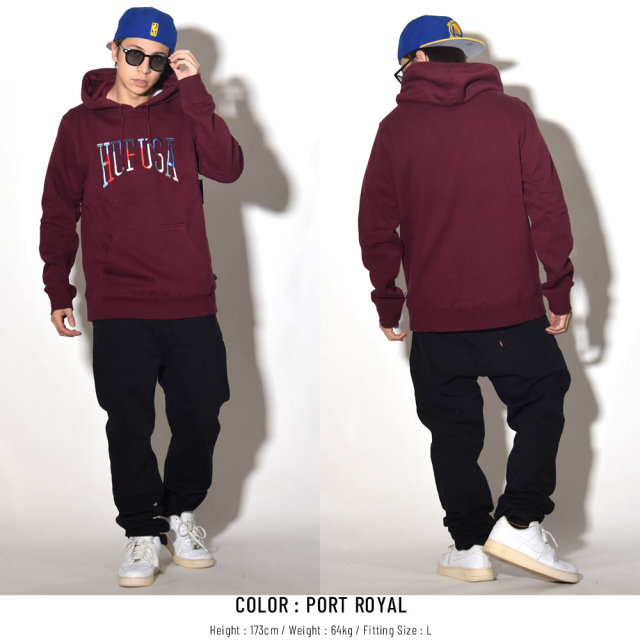 HUF ハフ プルオーバーパーカー UNIVERSITY PULLOVER HOODIE PF00089