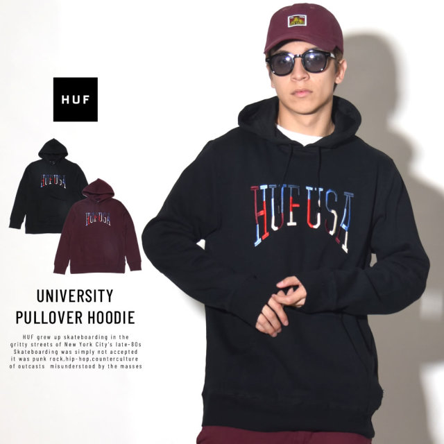 HUF ハフ プルオーバーパーカー UNIVERSITY PULLOVER HOODIE PF00089