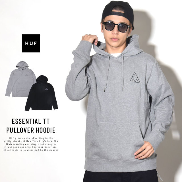 HUF ハフ プルオーバーパーカー ESSENTIAL TT PULLOVER HOODIE PF00100