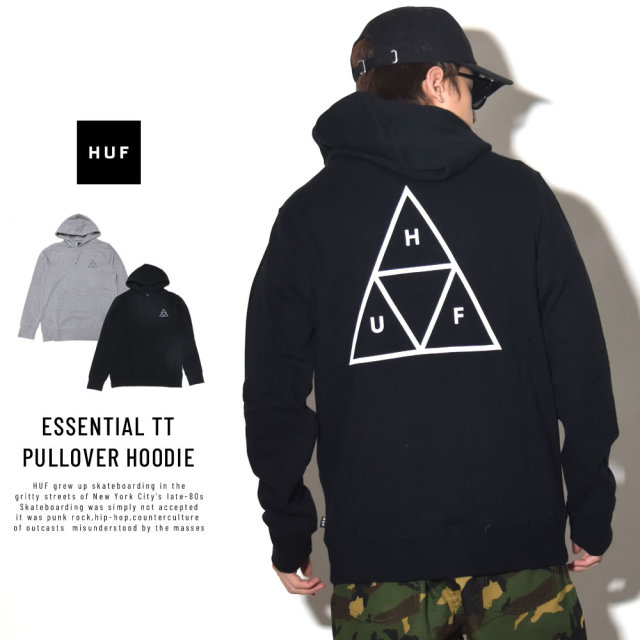 HUF ハフ プルオーバーパーカー ESSENTIAL TT PULLOVER HOODIE PF00100
