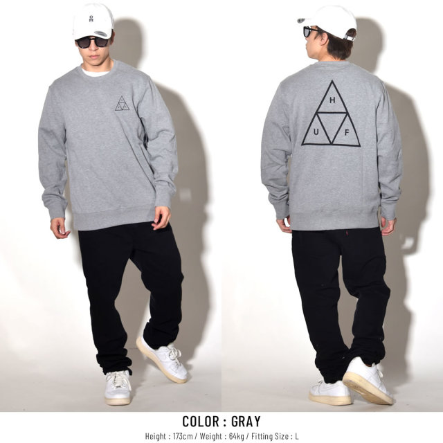 HUF ハフ トレーナー ESSENTIAL TT CREW PF00101