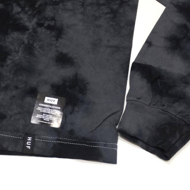HUF ハフ 長袖Tシャツ PEAK LOGO CRYSTAL WASH L/S TEE TS00461