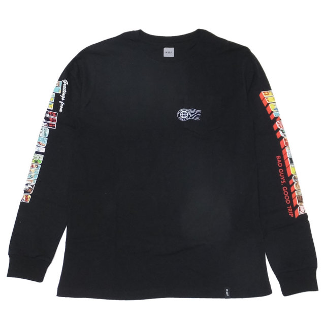 HUF ハフ 長袖Tシャツ GREETINGS L/S POCKET TEE TS00462