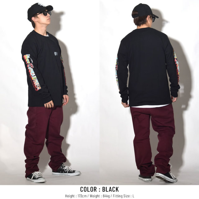 HUF ハフ 長袖Tシャツ GREETINGS L/S POCKET TEE TS00462