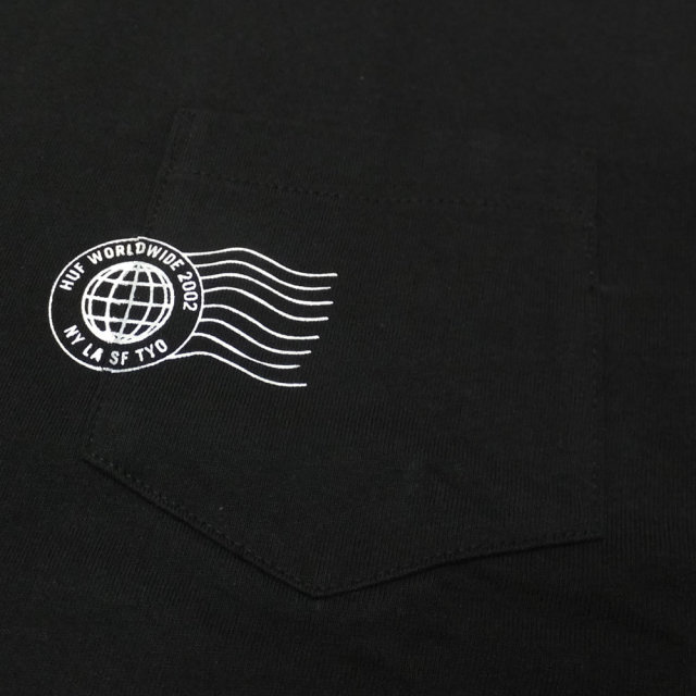 HUF ハフ 長袖Tシャツ GREETINGS L/S POCKET TEE TS00462