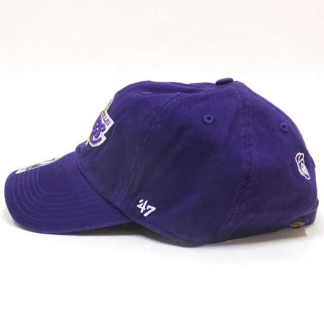 47BRAND フォーティーセブンブランド カーブバイザーキャップ LAKERS 47 CLEAN UP KX-RGW05GWSAR-PP