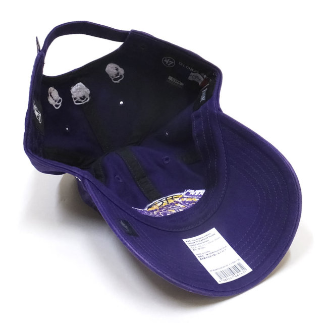 47BRAND フォーティーセブンブランド カーブバイザーキャップ LAKERS 47 CLEAN UP KX-RGW05GWSAR-PP