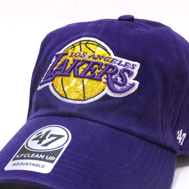 47BRAND フォーティーセブンブランド カーブバイザーキャップ LAKERS 47 CLEAN UP KX-RGW05GWSAR-PP