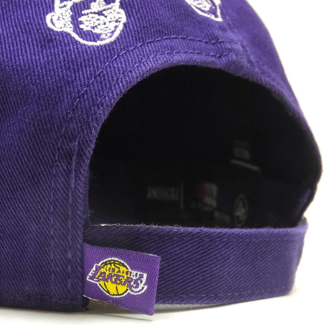 47BRAND フォーティーセブンブランド カーブバイザーキャップ LAKERS 47 CLEAN UP KX-RGW05GWSAR-PP