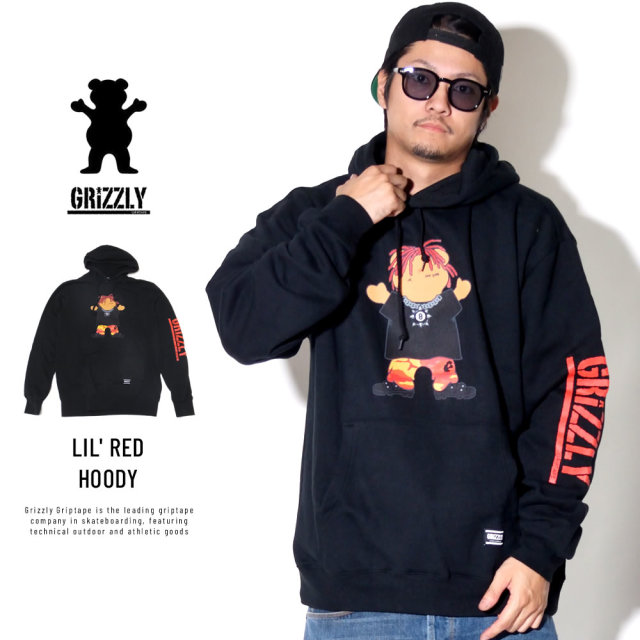 Grizzly Griptape グリズリーグリップテープ プルオーバーパーカー LIL' RED HOODY SMB1808P06