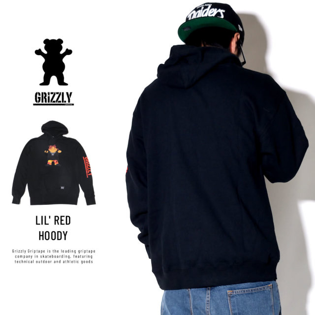 Grizzly Griptape グリズリーグリップテープ プルオーバーパーカー LIL' RED HOODY SMB1808P06