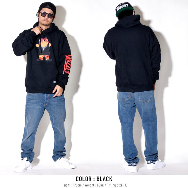Grizzly Griptape グリズリーグリップテープ プルオーバーパーカー LIL' RED HOODY SMB1808P06