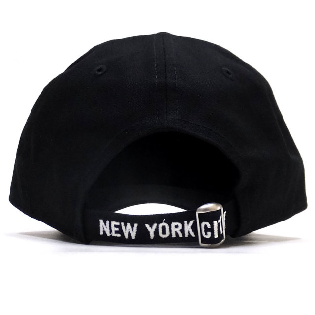 NEW ERA ニューエラ カーブバイザーキャップ 9THIRTY ストラップロゴ NEW YORK CITY ダックブラック 11876737