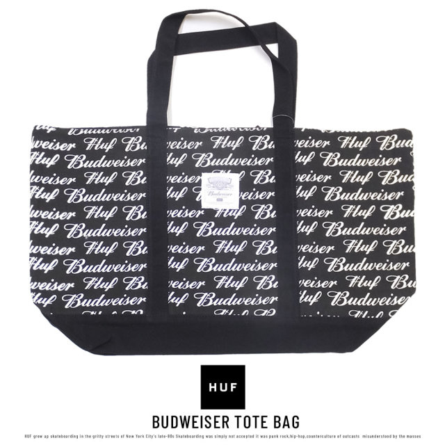 HUF ハフ トートバッグ BUDWEISER TOTE BAG AC00240