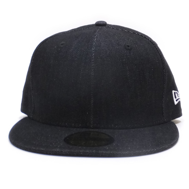NEW ERA ニューエラ フラットバイザーキャップ 59FIFTY ベーシック ブラックデニム ホワイトフラッグ 11914556