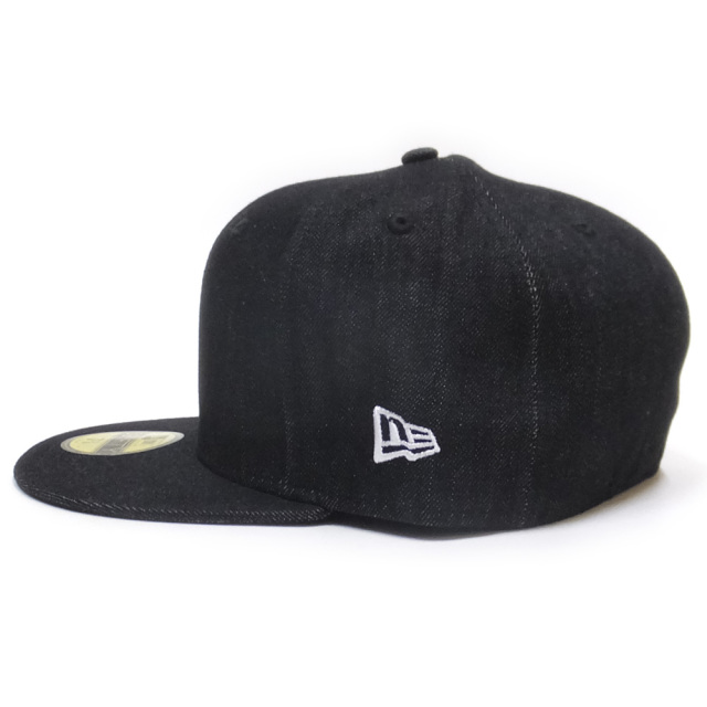 NEW ERA ニューエラ フラットバイザーキャップ 59FIFTY ベーシック ブラックデニム ホワイトフラッグ 11914556