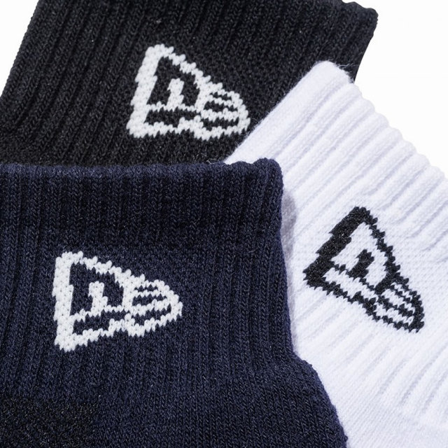 NEW ERA ニューエラ クルーソックス メンズ 靴下 3足組 3-PAIRS SOCKS ANKLE マルチ (11531694)