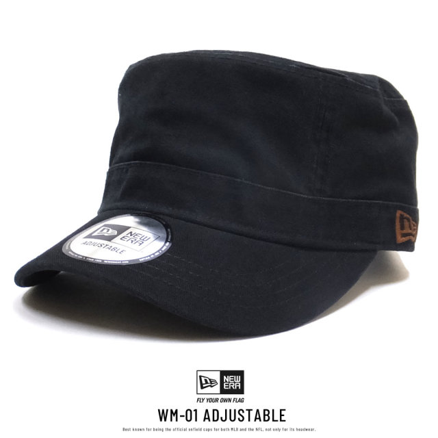 NEW ERA ニューエラ ワークキャップ WM-1 アジャスタブル ヘビーウォッシュド ダックキャンバス ブラック 11899059