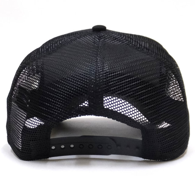 NEW ERA ニューエラ メッシュキャップ 9FORTY A-Frame トラッカー ニューヨーク大学 NYU ブラック×オフィシャルロゴカラー ブラックメッシュ 11903759