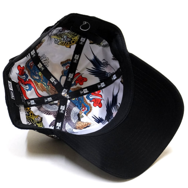NEW ERA ニューエラ コラボ カーブバイザーキャップ 9FORTY A-Frame 石川真澄 Masumi Ishikawa 鷹 ブラック 11909177