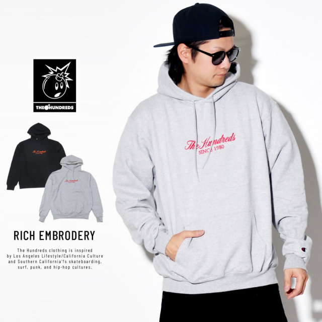 THE HUNDREDS ザ・ハンドレッズ プルオーバーパーカー RICH EMBRODERY T19P102060