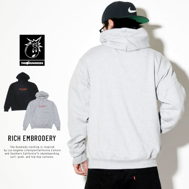 THE HUNDREDS ザ・ハンドレッズ プルオーバーパーカー RICH EMBRODERY T19P102060