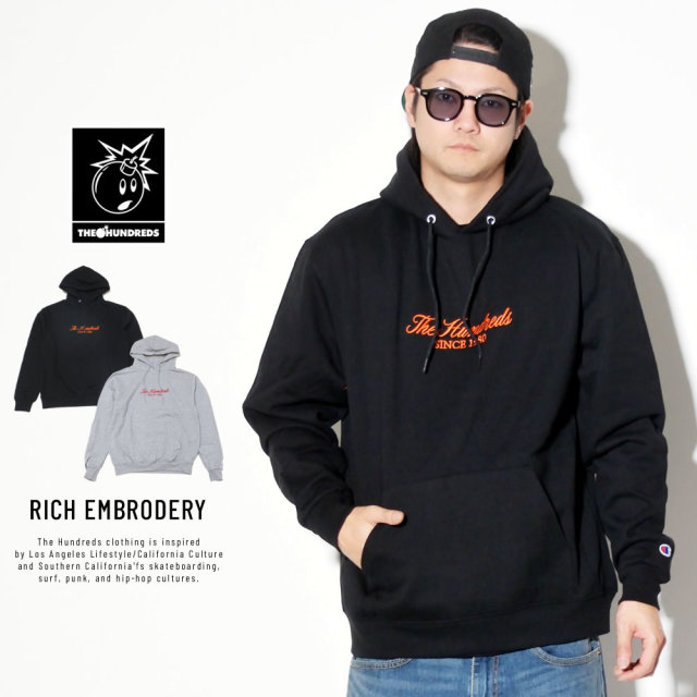 THE HUNDREDS ザ・ハンドレッズ プルオーバーパーカー RICH EMBRODERY T19P102060