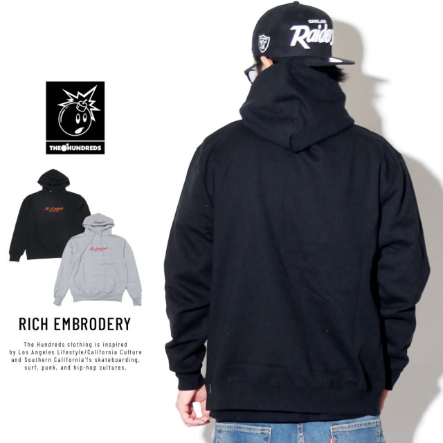 THE HUNDREDS ザ・ハンドレッズ プルオーバーパーカー RICH EMBRODERY T19P102060