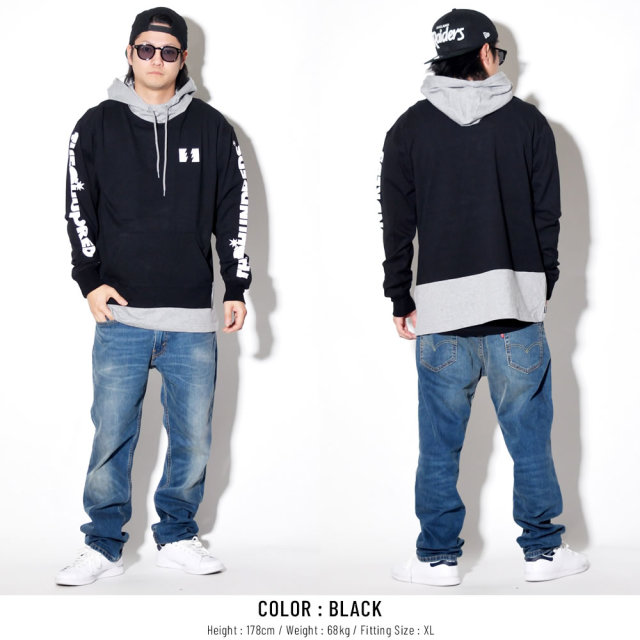 THE HUNDREDS ザ・ハンドレッズ 長袖Tシャツ FLIP HOODED L/S T-SHIRT T19P109004