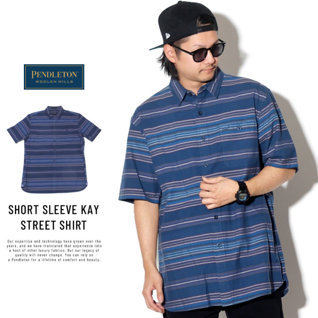 PENDLETON ペンドルトン 半袖ドビーストライプシャツ トーマスケイ SHORT SLEEVE KAY STREET SHIRT RA216