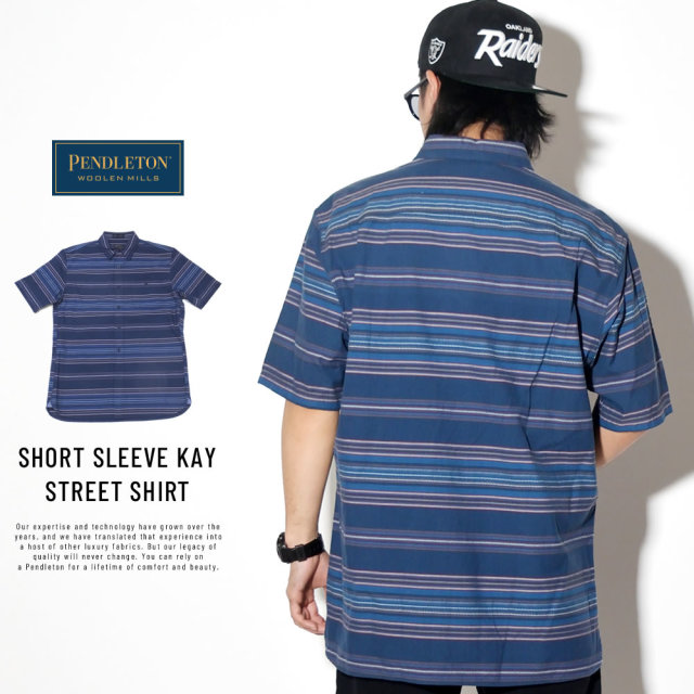 PENDLETON ペンドルトン 半袖ドビーストライプシャツ トーマスケイ SHORT SLEEVE KAY STREET SHIRT RA216