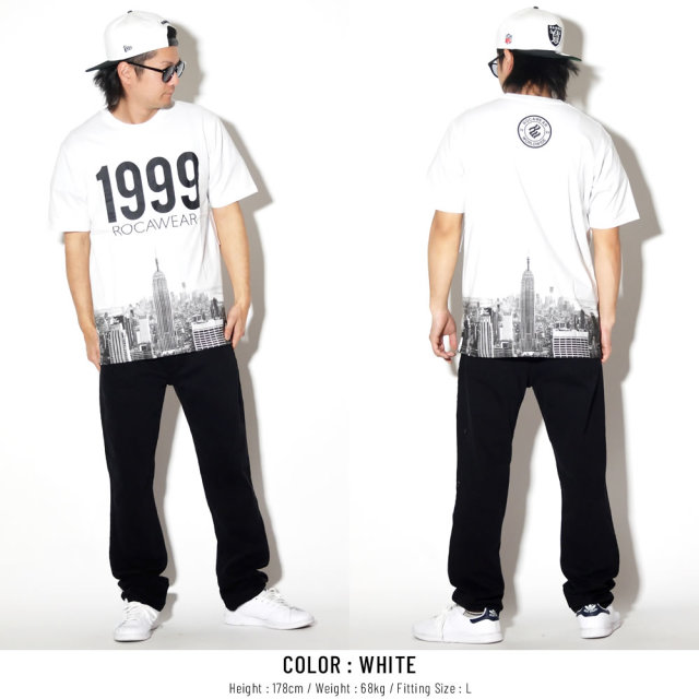 ROCA WEAR ロカウェア 半袖Tシャツ マンハッタン 1999 MANHATTAN TEE RW183T05S