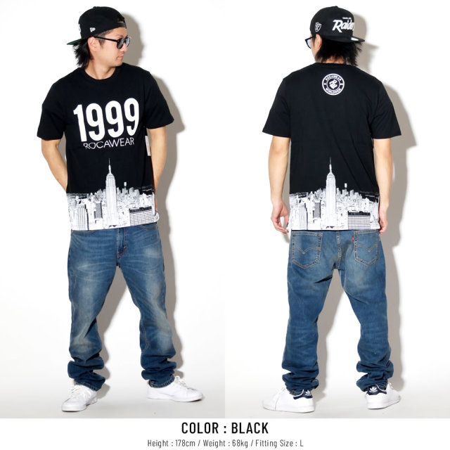 ROCA WEAR ロカウェア 半袖Tシャツ マンハッタン 1999 MANHATTAN TEE RW183T05S