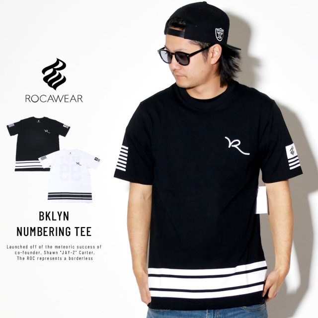 ROCA WEAR ロカウェア 半袖Tシャツ バックプリント ライン BKNY 99 TEE RW163T04S
