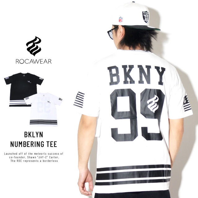 ROCA WEAR ロカウェア 半袖Tシャツ バックプリント ライン BKNY 99 TEE RW163T04S