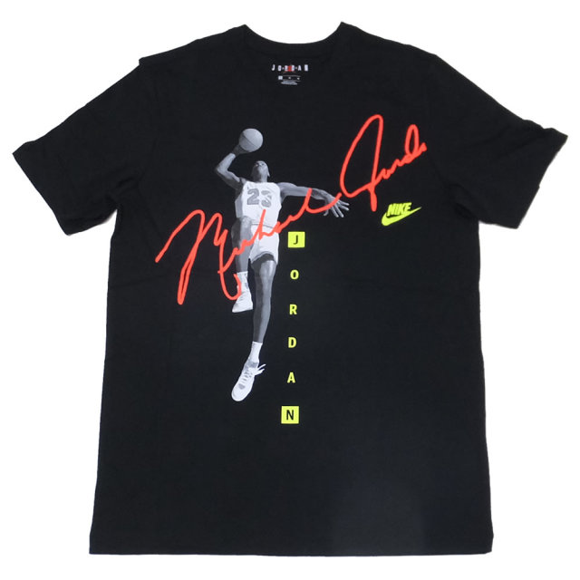 NIKE JORDAN ナイキ ジョーダン 半袖Tシャツ マイケルジョーダン サイン 写真 MJ PHOTO SIGNATURE TEE ALL DAY COMFORT AO0687