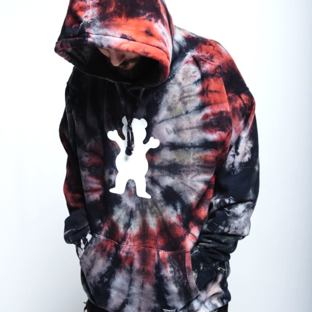 GRIZZLY グリズリー プルオーバーパーカー TIE-DYE OG BEAR HOODIE 19129