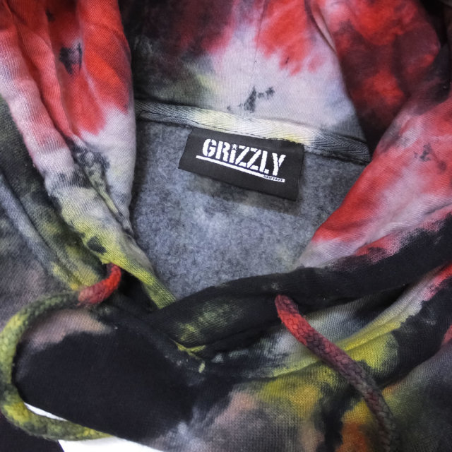 GRIZZLY グリズリー プルオーバーパーカー TIE-DYE OG BEAR HOODIE 19129