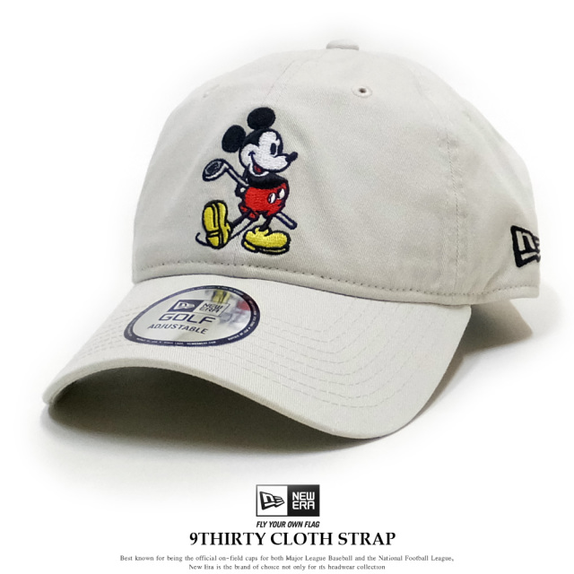 NEW ERA ニューエラ カーブバイザーキャップ 9THIRTY ミッキーマウス ストーン × キャラクターカラー 11901113