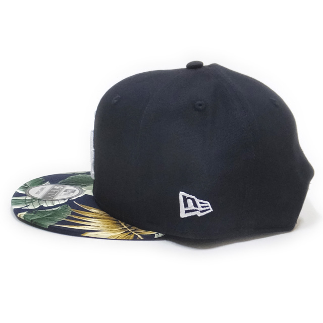 NEW ERA ニューエラ フラットバイザーキャップ 9FIFTY ボタニカル ロサンゼルス・ドジャース ネイビー × ホワイト ネイビーボタニカルバイザー 11901195