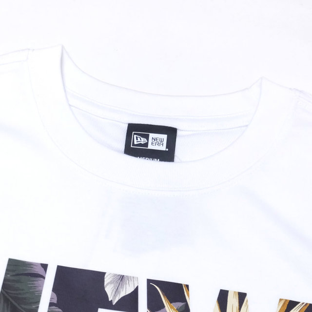 NEW ERA ニューエラ 半袖Tシャツ パフォーマンス Tシャツ ボタニカル ビッグニューエラ ホワイト × ネイビーボタニカル 11901343